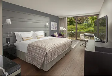 Hôtel Royal Savoy Lausanne Park Deluxe Zimmer mit Balkon